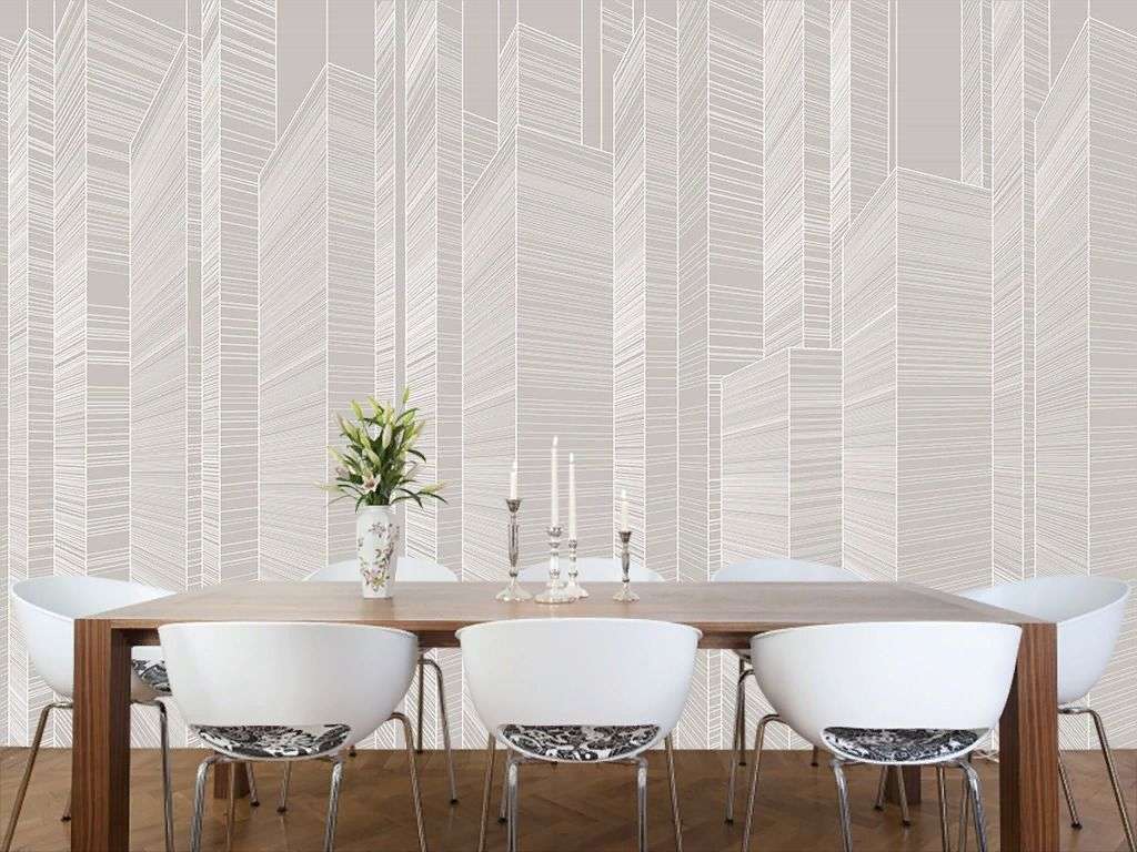 Фотообои в интерьере город линии  14-785 фото