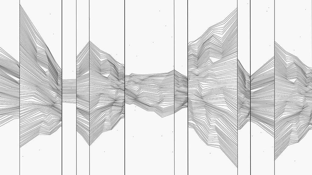 Фотообои в интерьере линии на белом фоне  9-1456 фото