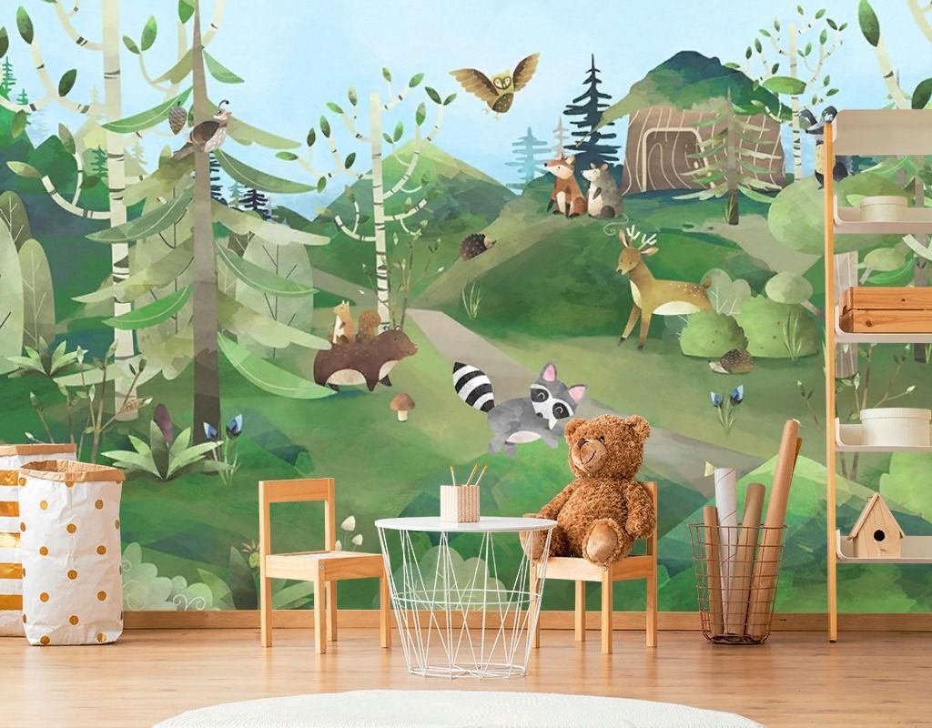 Фотообои детские. Полянка лесная   12-1613