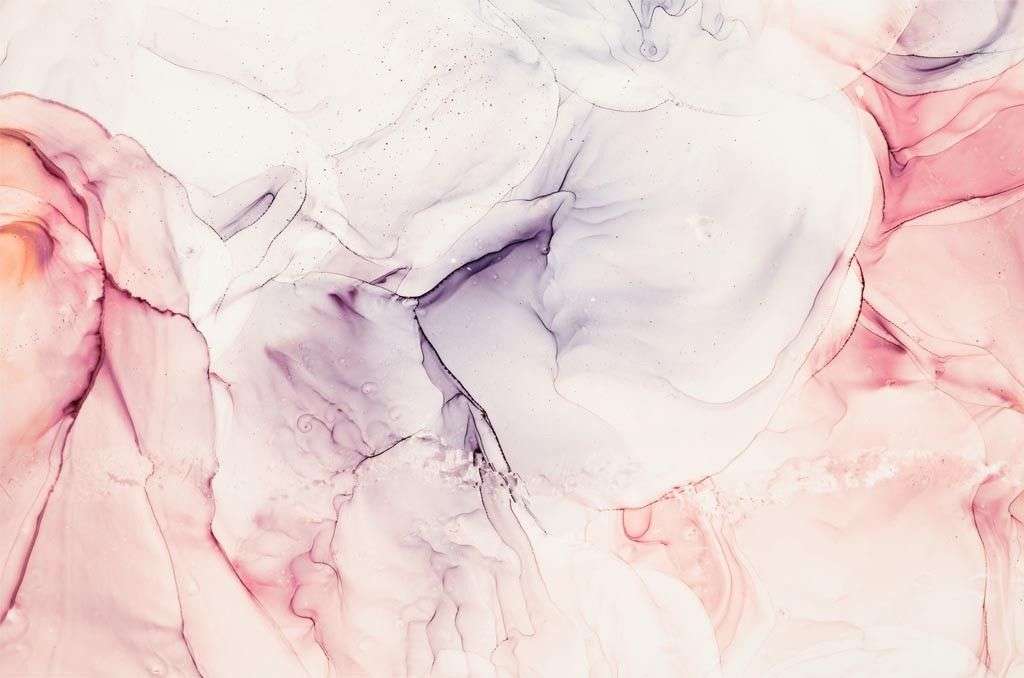 Фотообои в интерьере розово-пурпурный флюид  14-635 фото