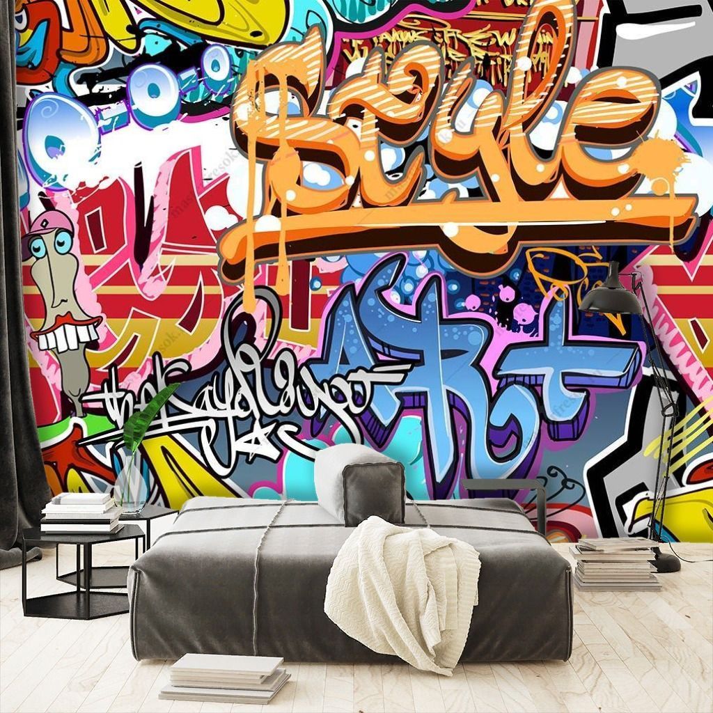 Фотообои Граффити стена  12-1263