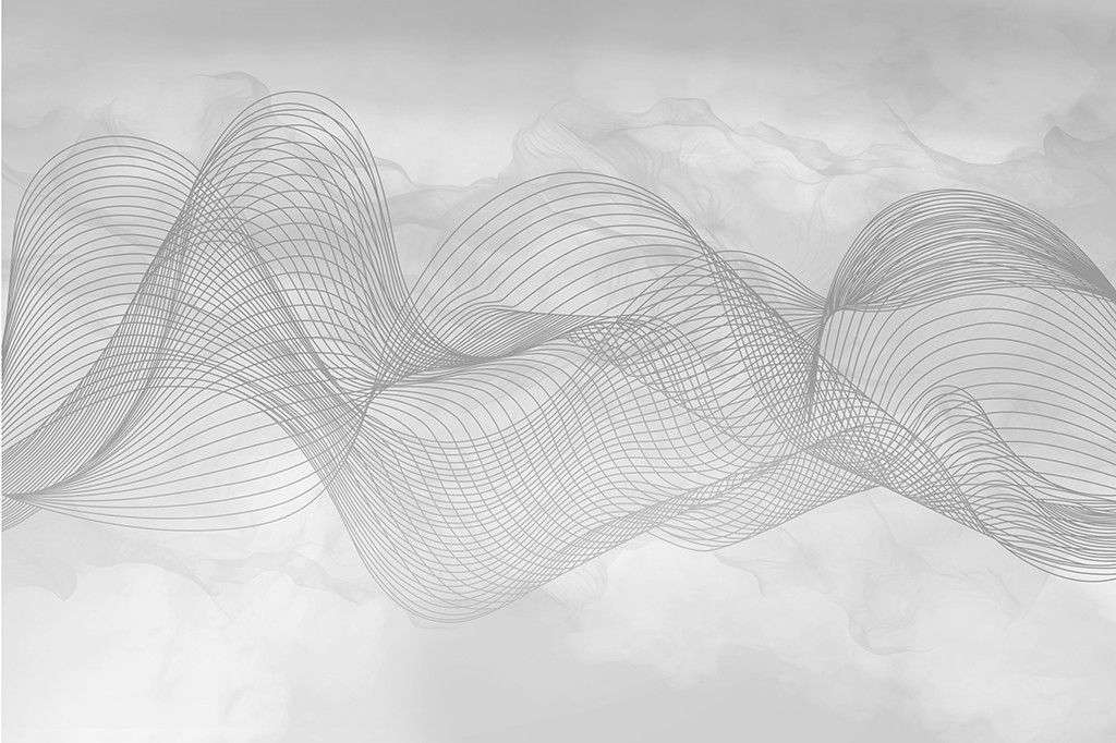 Фотообои в интерьере светлые линии  9-1962 фото