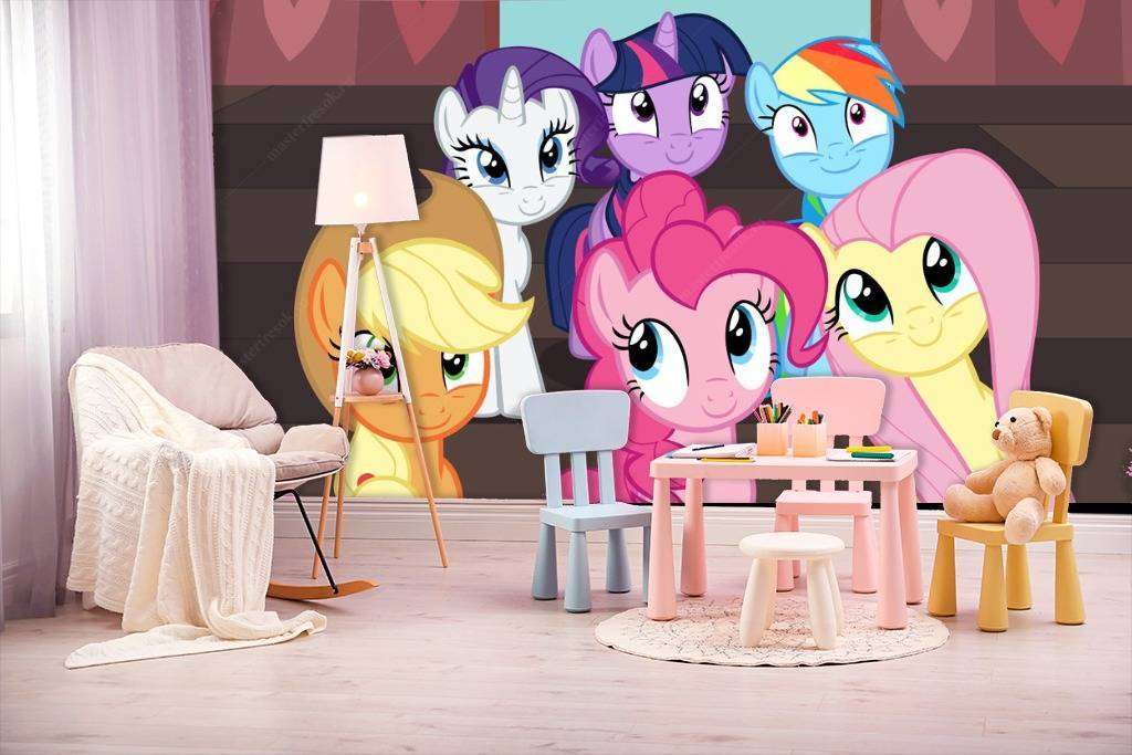 Фотообои в интерьере команда пони  12-611 фото