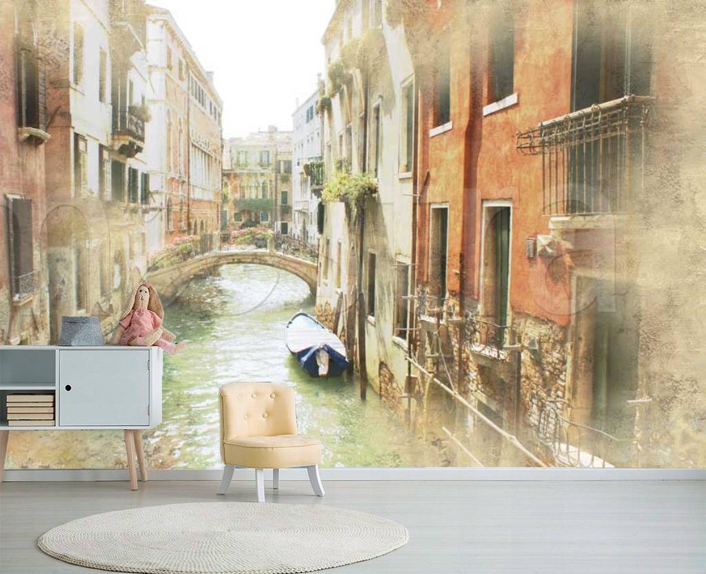 Фотообои Каналы Венеции туманным утром  11-089