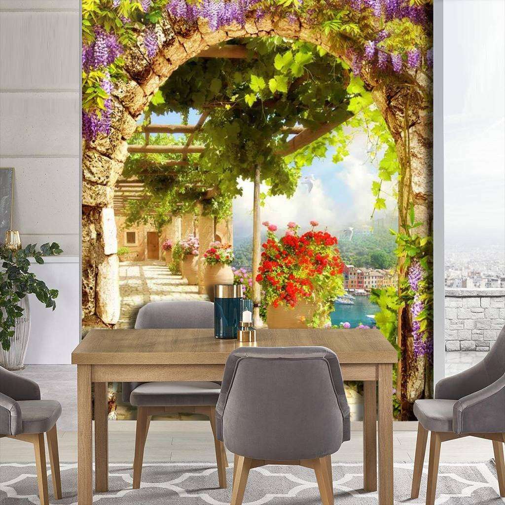 Фотообои в интерьере терраса солнечная  17-0009 фото