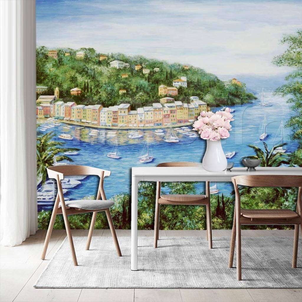 Фотообои Причал в синем море  8-064