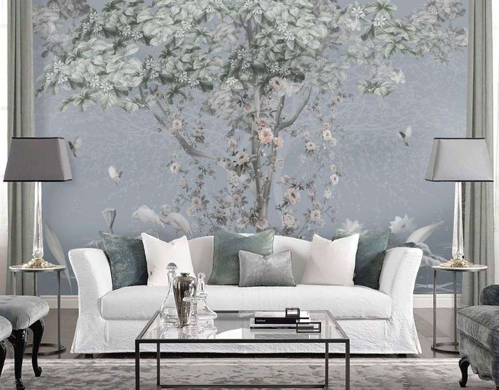 Фотообои в интерьере дерево райское  13-749 фото