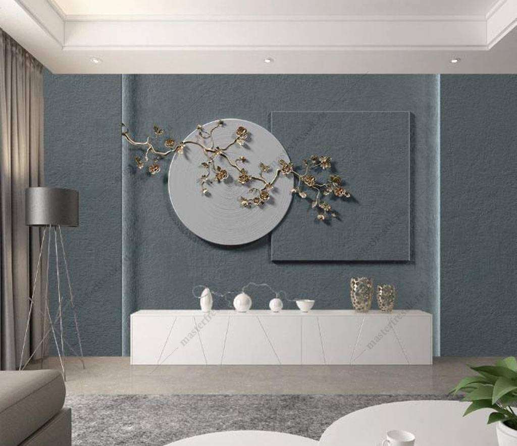 Фотообои в интерьере филигрань веточка  16-074 фото