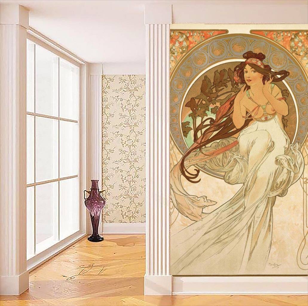 Фотообои Альфонс Мариа Муха – Муза  8-177