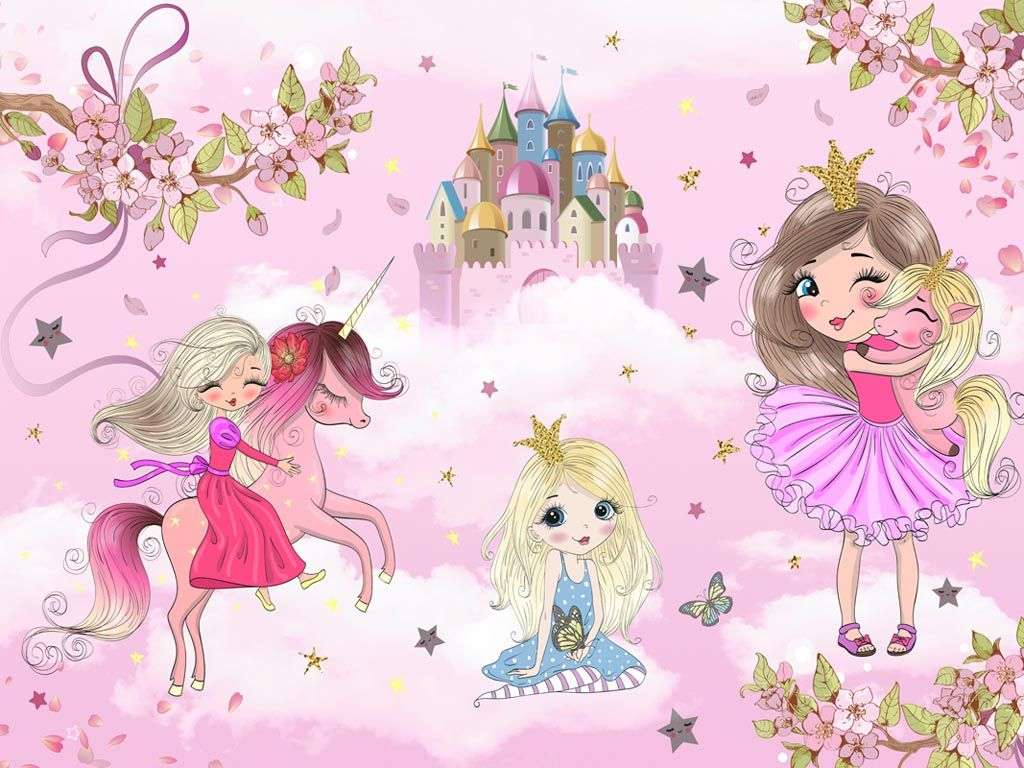 Фотообои в интерьере балерины в облаках  12-899 фото