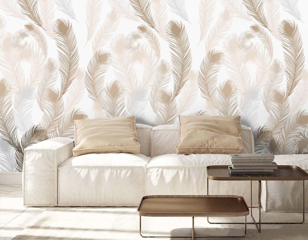 Фотообои Перья коричневые   14-752