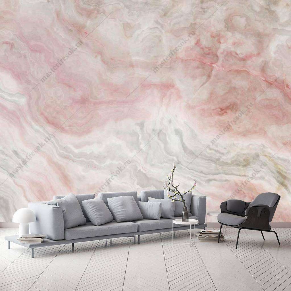 Фотообои в интерьере флюид арт венецианская штукатурка  9-1002 фото