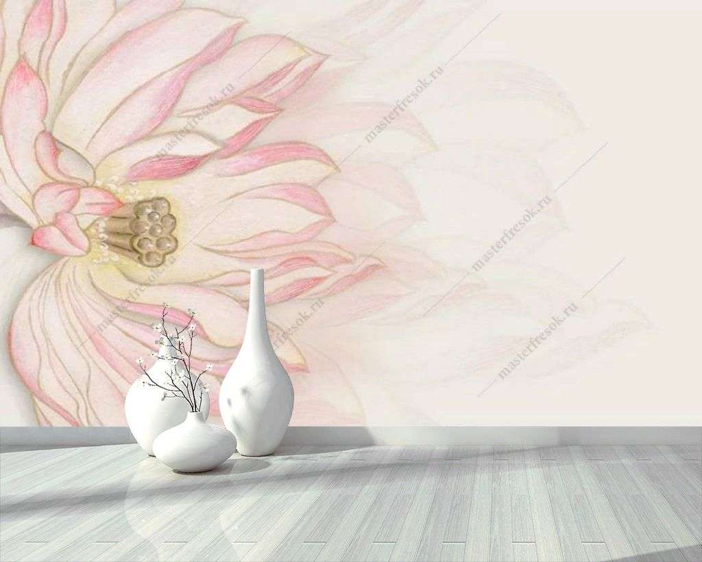 Фотообои в интерьере лотос  15-901 фото