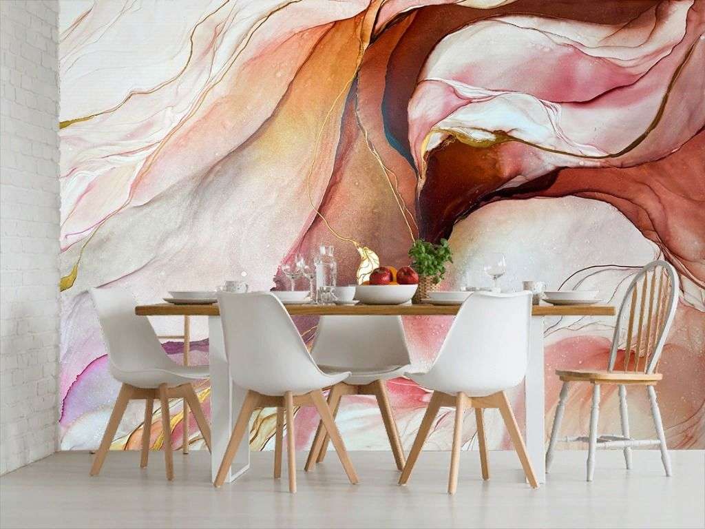 Фотообои в интерьере fluid art 8  9-1944 фото