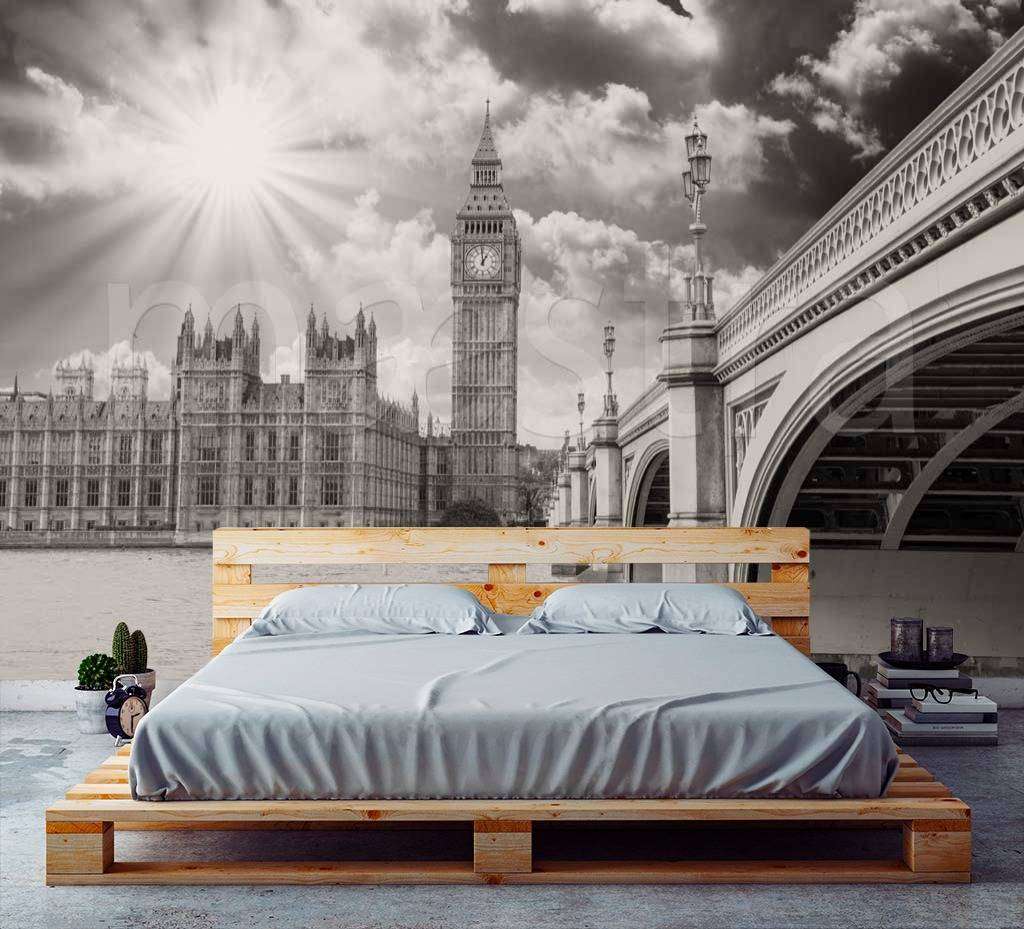 Фотообои в интерьере лондон в лучах ласкового солнца  9-481 фото