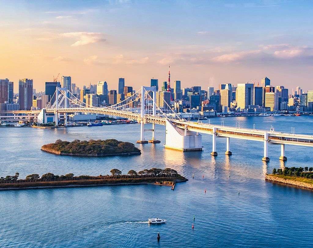 Фотообои в интерьере радужный мост. япония  9-2076 фото
