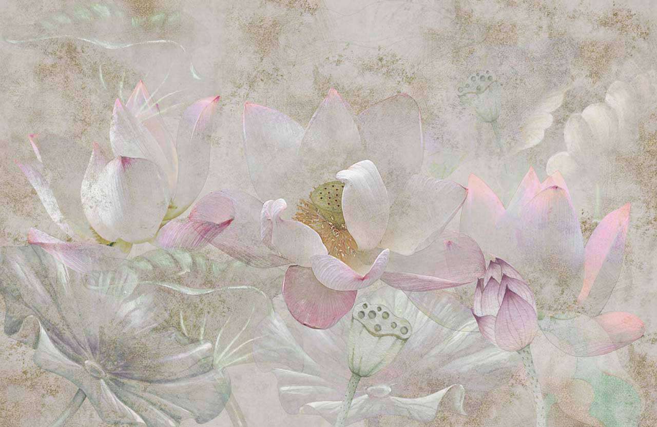 Фотообои в интерьере кувшинки  13-210 фото