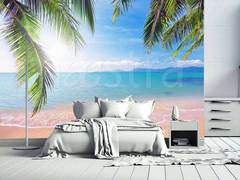 Фотообои в интерьере пляж песчаный  4-343 фото
