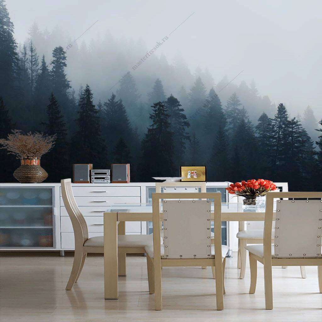 Фотообои в интерьере туманные пейзажи  9-1161 фото