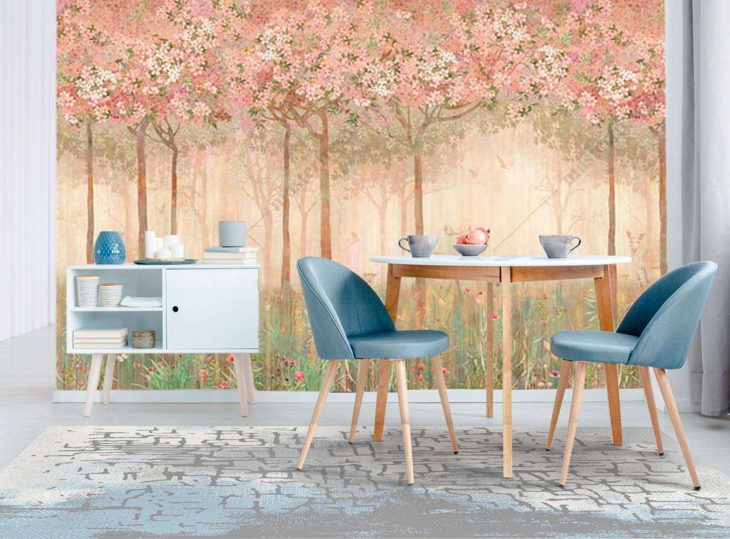 Фотообои в интерьере волшебный лес 2  10-707 фото