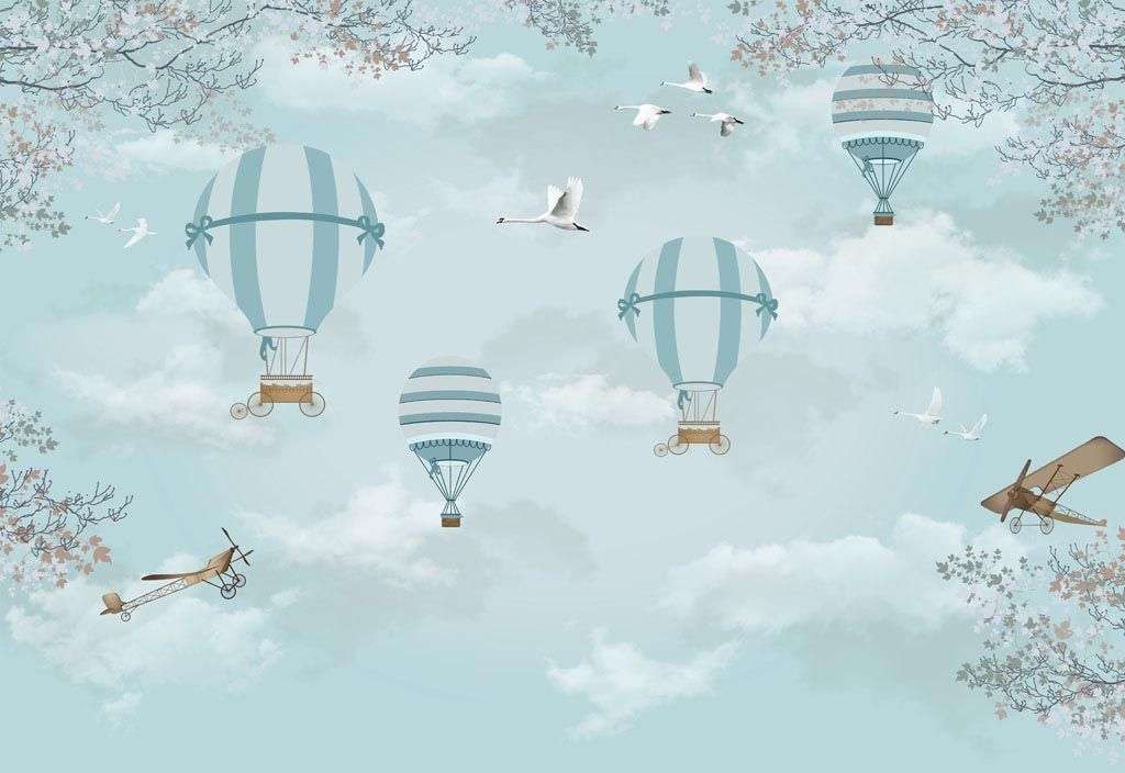 Фотообои в интерьере шары в детскую  12-796 фото