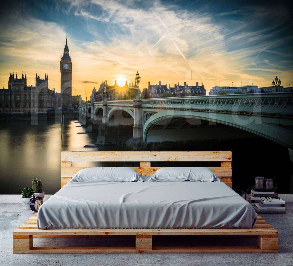 Фотообои в интерьере биг бен колоритный  9-556 фото