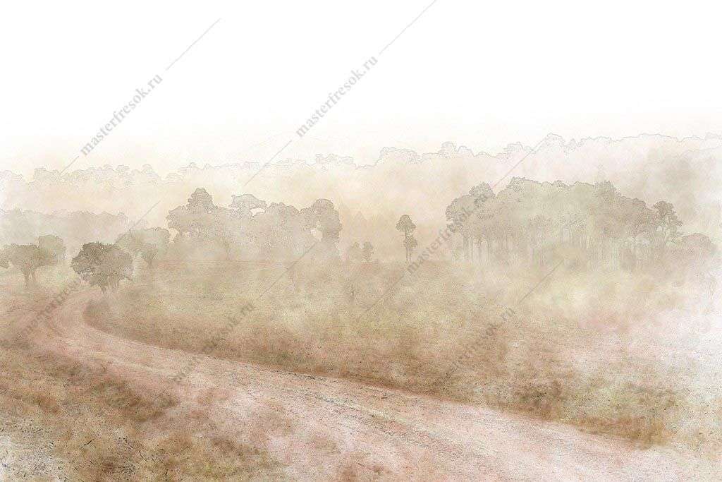 Фотообои в интерьере утренний туман  10-972 фото