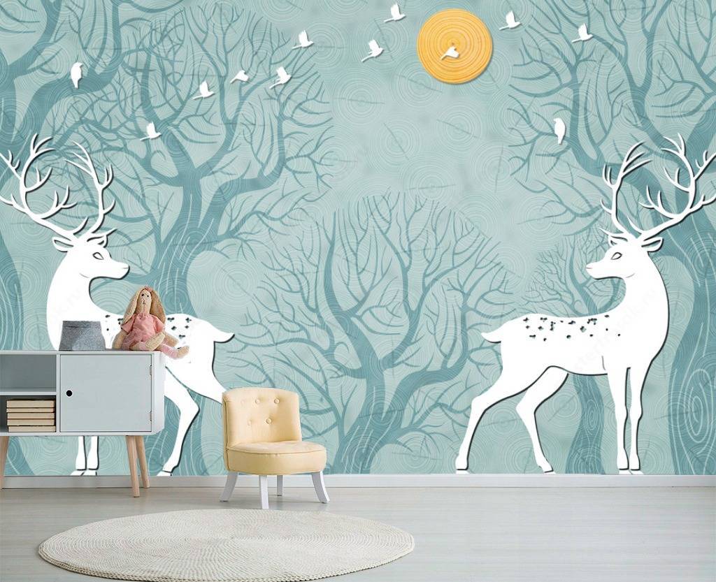 Фотообои Сказочные олени  12-653