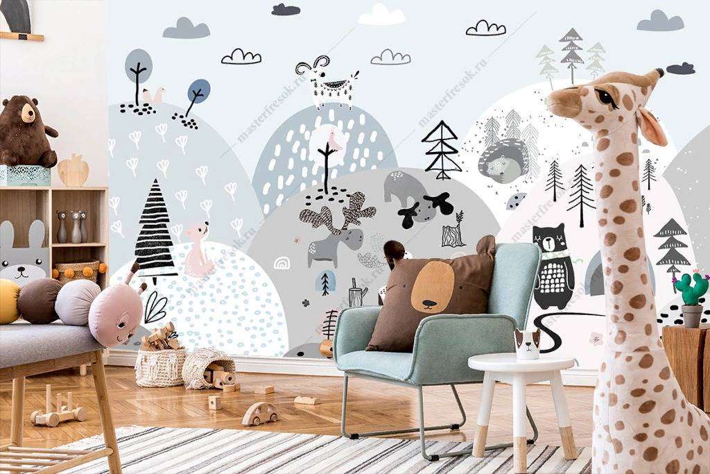 Фотообои в интерьере сказочный город  14-191 фото