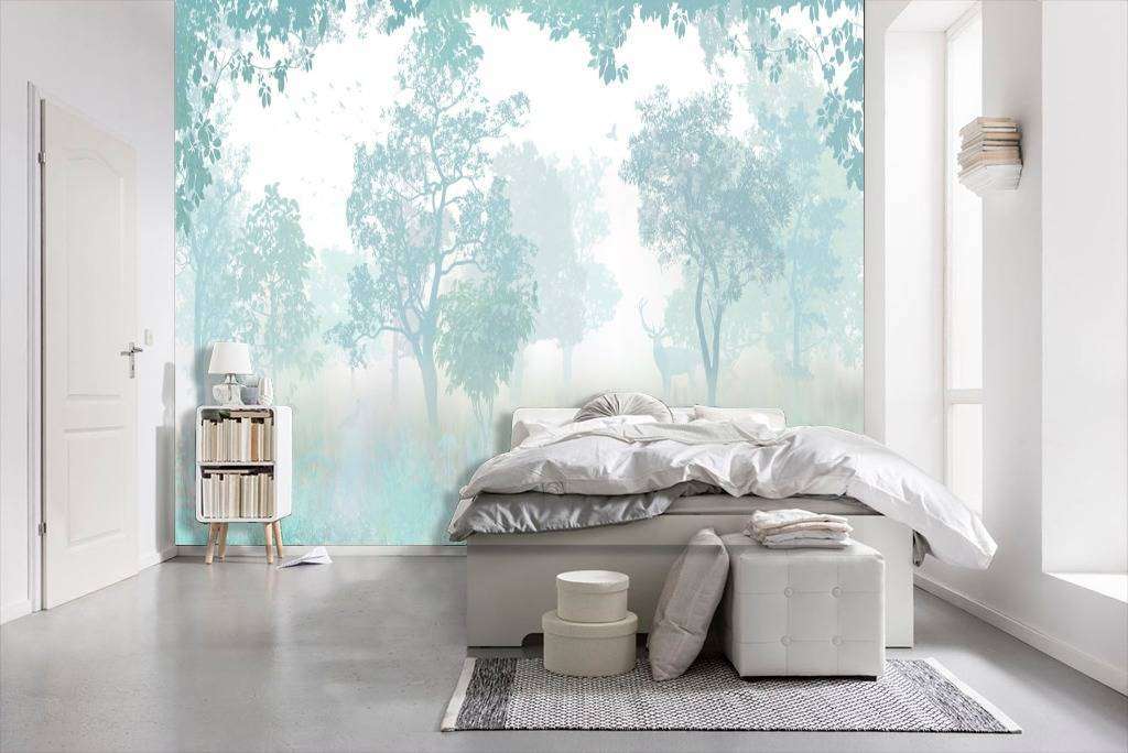 Фотообои в интерьере загадочный лес  13-087 фото