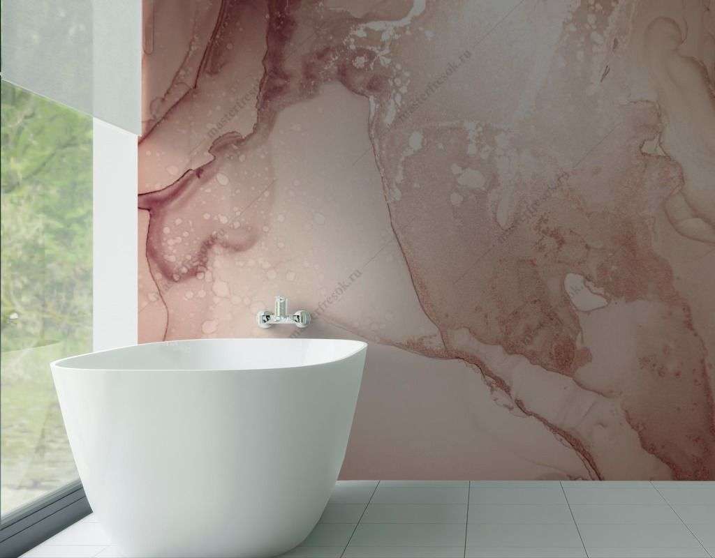 Фотообои в интерьере бежевые разводы фон  9-1556 фото