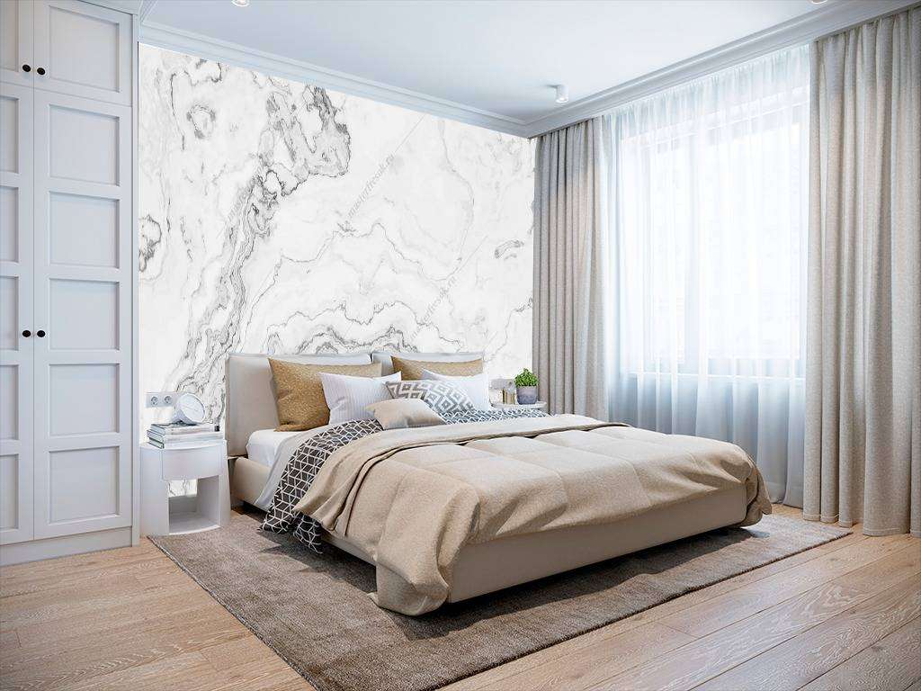 Фотообои в интерьере текстура мрамора с прожилками  9-1075 фото