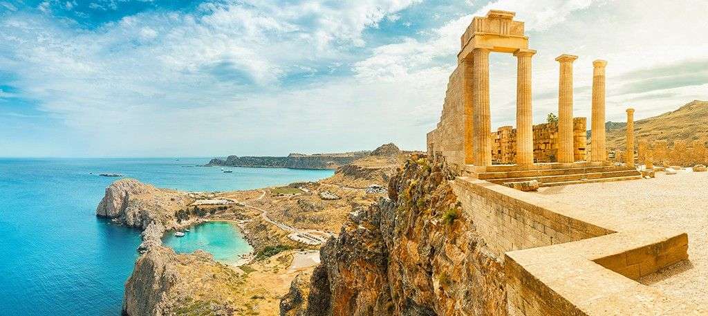 Фотообои в интерьере греция. побережье  9-1952 фото