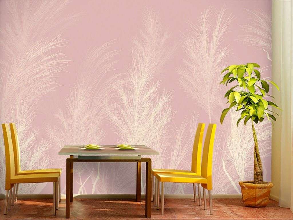 Фотообои в интерьере пушистые веточки  9-2002 фото