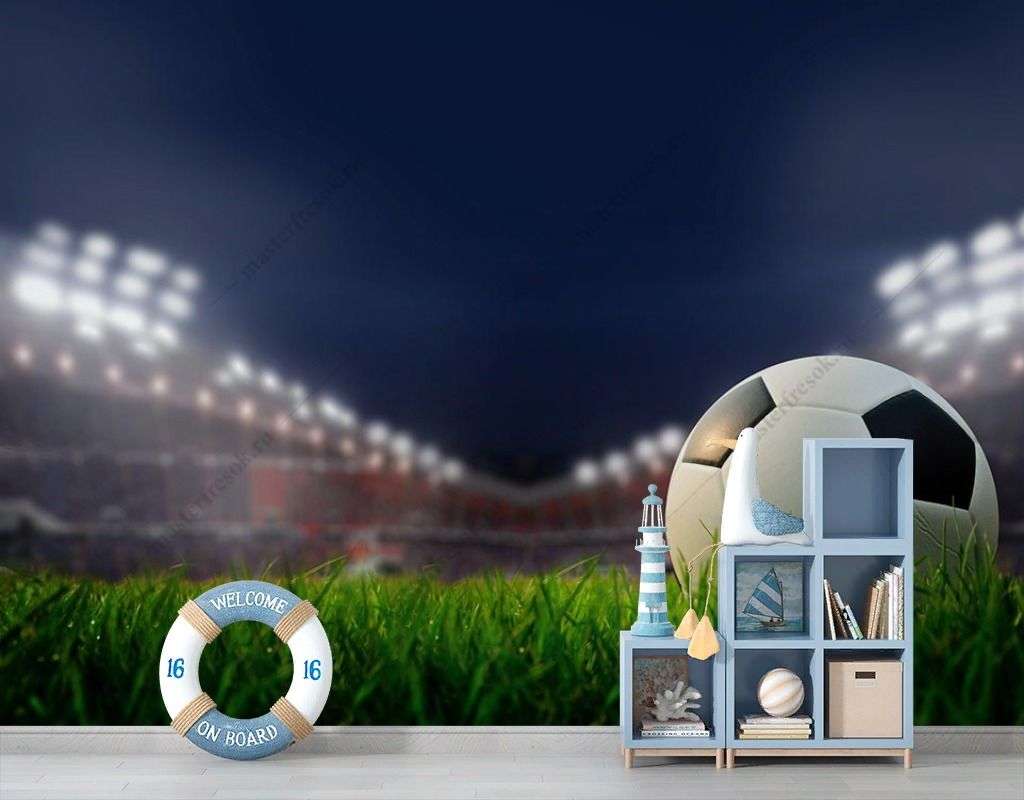 Фотообои в интерьере ночной стадион  12-1403 фото