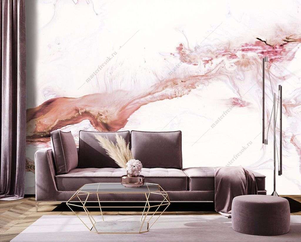 Фотообои в интерьере мраморная текстура  9-1418 фото