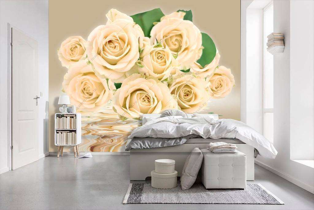 Фотообои Бесшовные обои на стену:  Чайная роза. Артикул: 10-733  