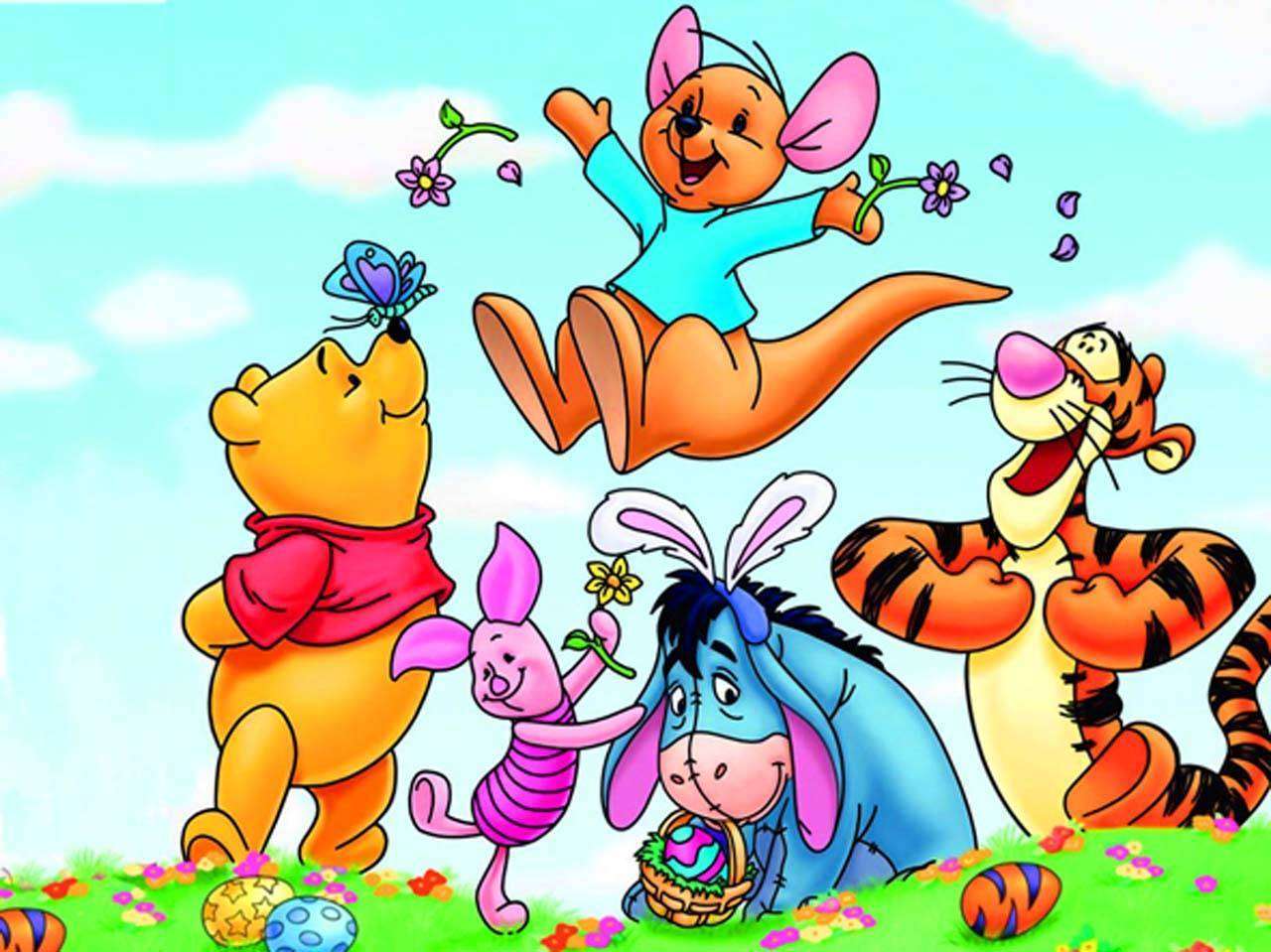 Фотообои в интерьере винни пух и его друзья  12-265 фото