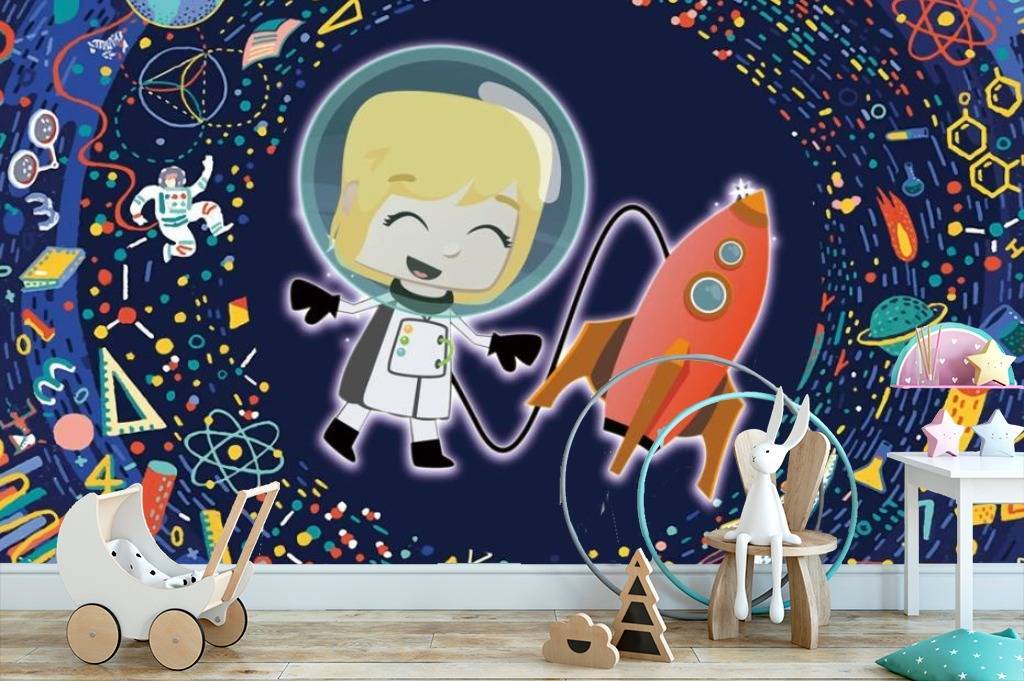 Фотообои Веселый космонавт  15-326