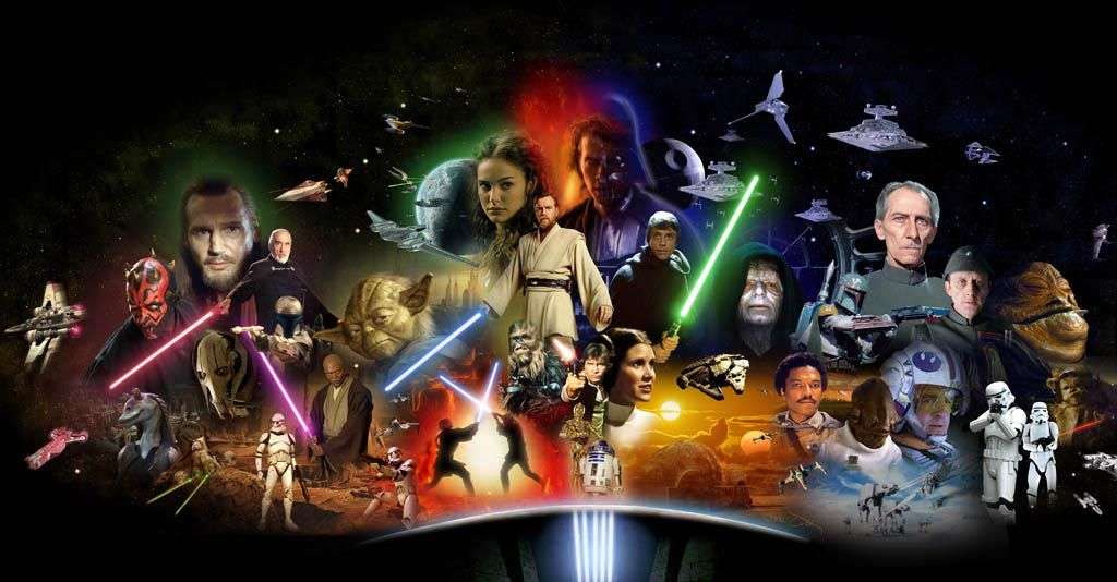 Фотообои в интерьере все персонажи звездных войн  12-1236 фото