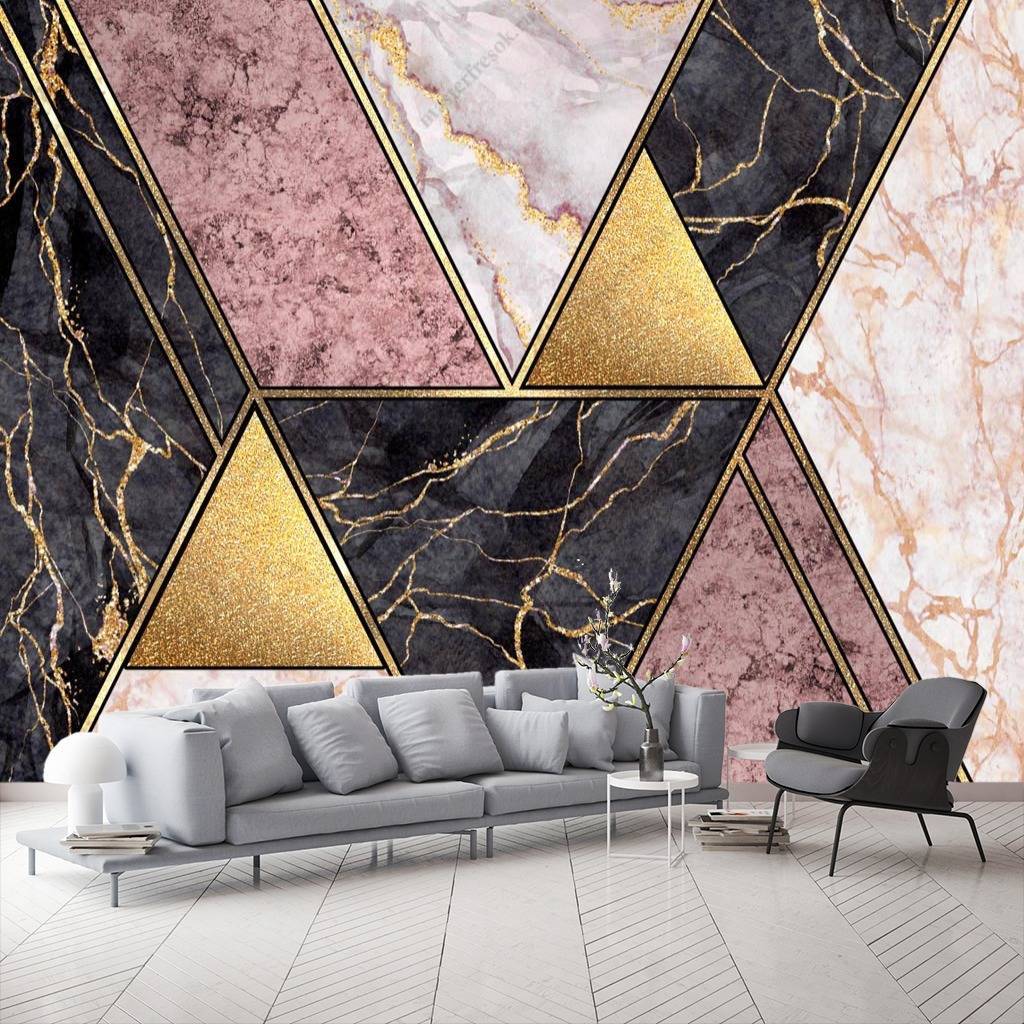 Фотообои Мрамор фон арт деко  9-1094