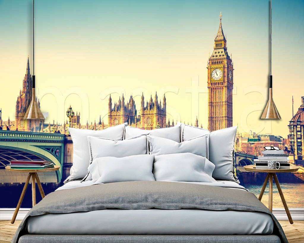 Фотообои в интерьере биг бен живописный  9-553 фото