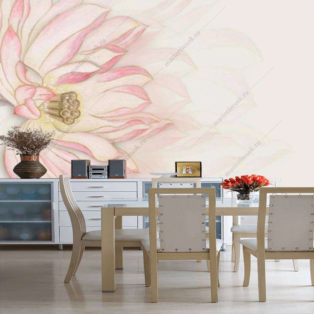 Фотообои в интерьере лотос  15-901 фото