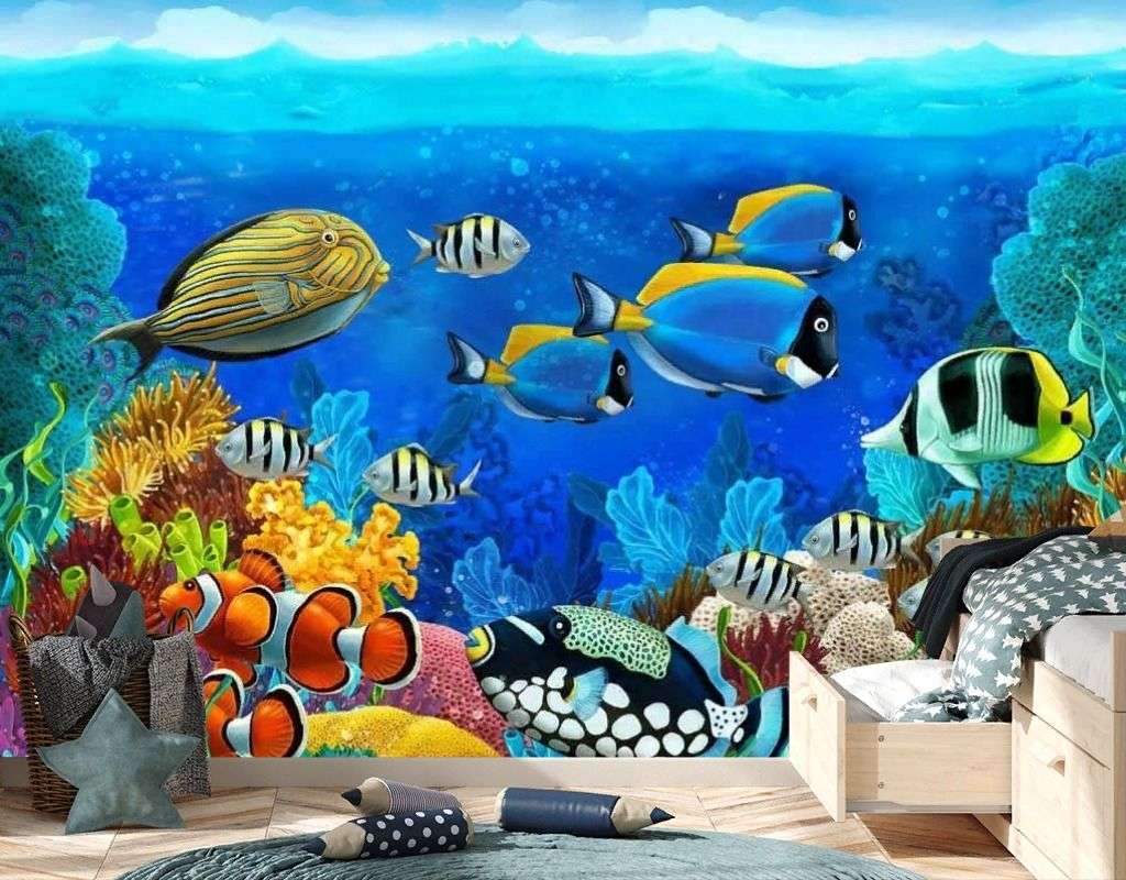 Фотообои в интерьере крансое море  17-2480 фото