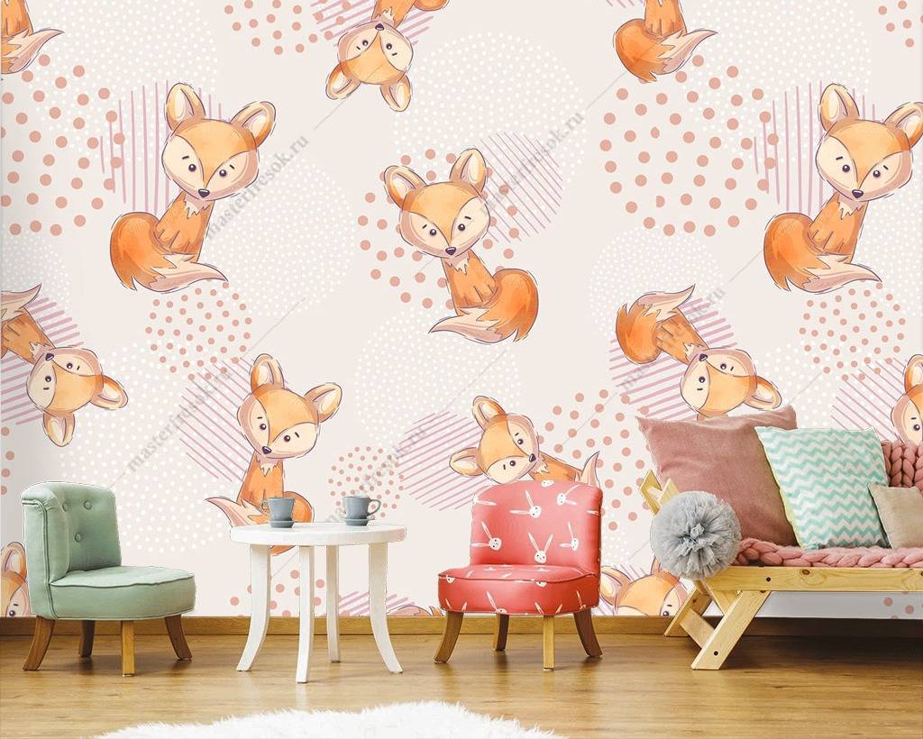 Фотообои Лисы  12-741