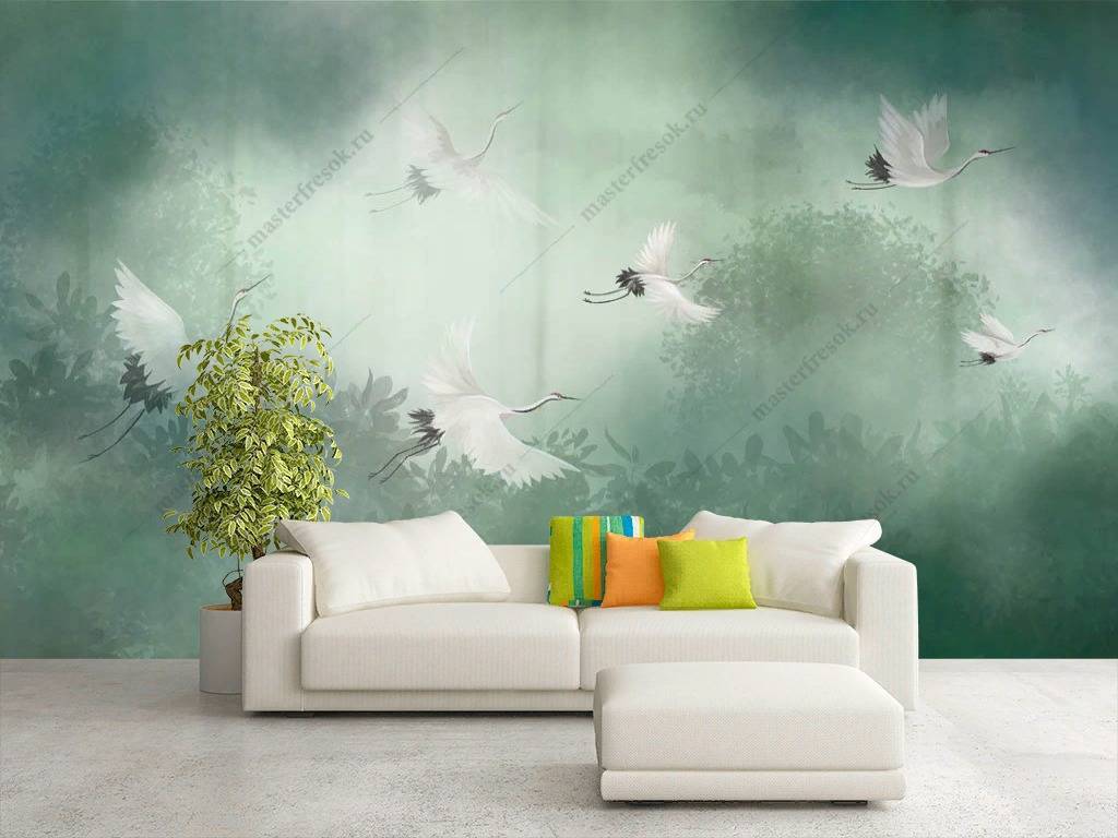 Фотообои Журавли в полете  10-759