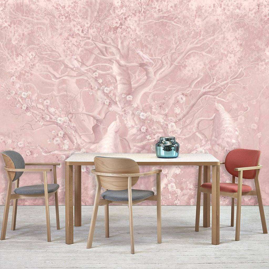 Фотообои в интерьере жар птицы в волшебном лесу  13-094 фото