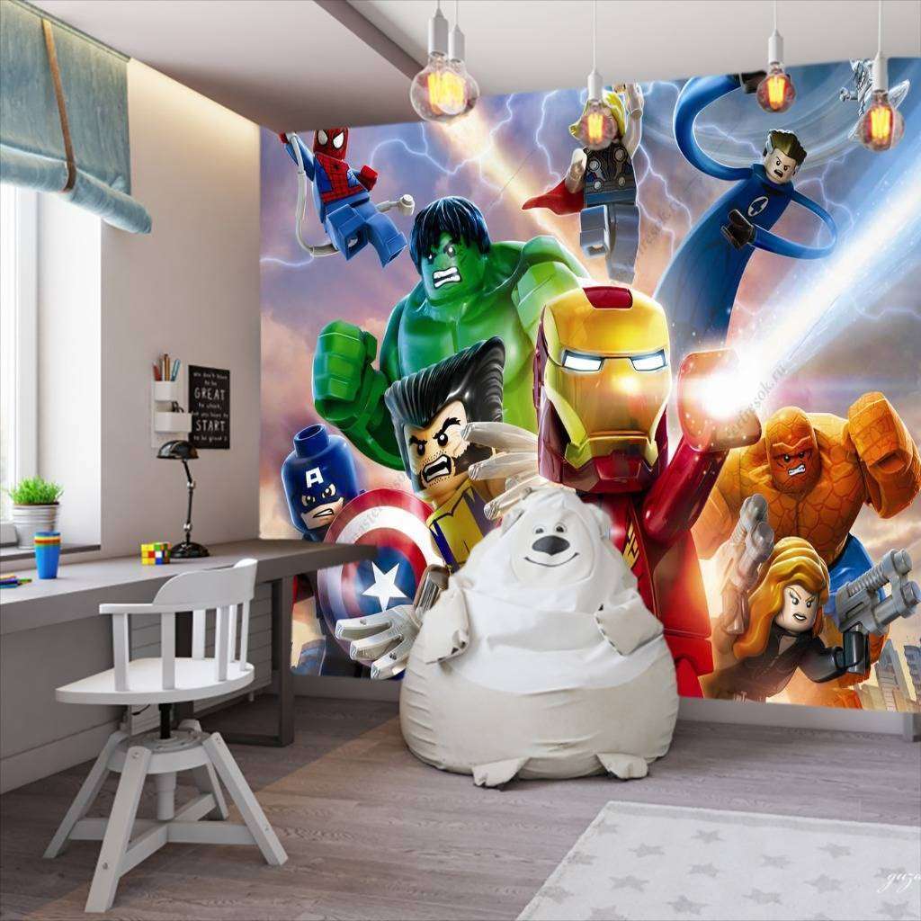 Фотообои Лего марвел  12-1053