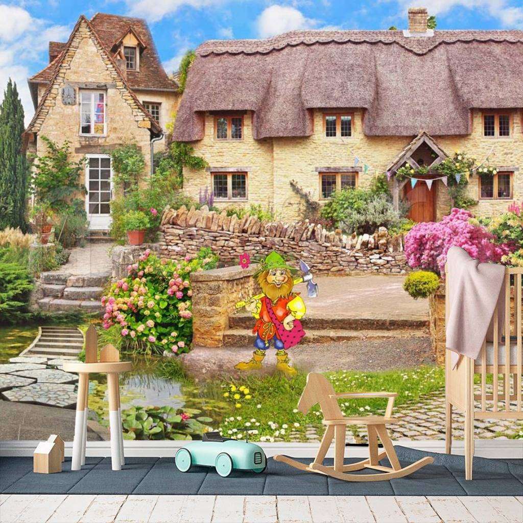 Фотообои Бесшовные обои на стену:  Сказочный домик. Артикул: 5-164  