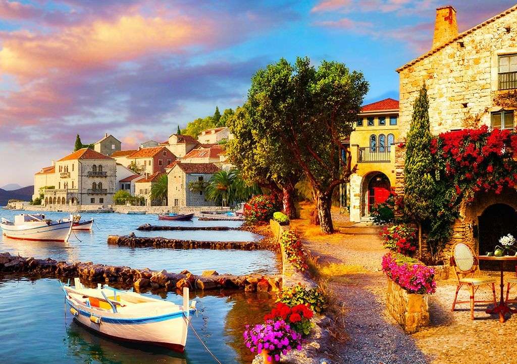 Фотообои в интерьере лодки в италии  9-2069 фото